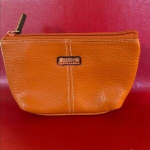 Rosetti Orange Leather Women's small bag or change wallet.